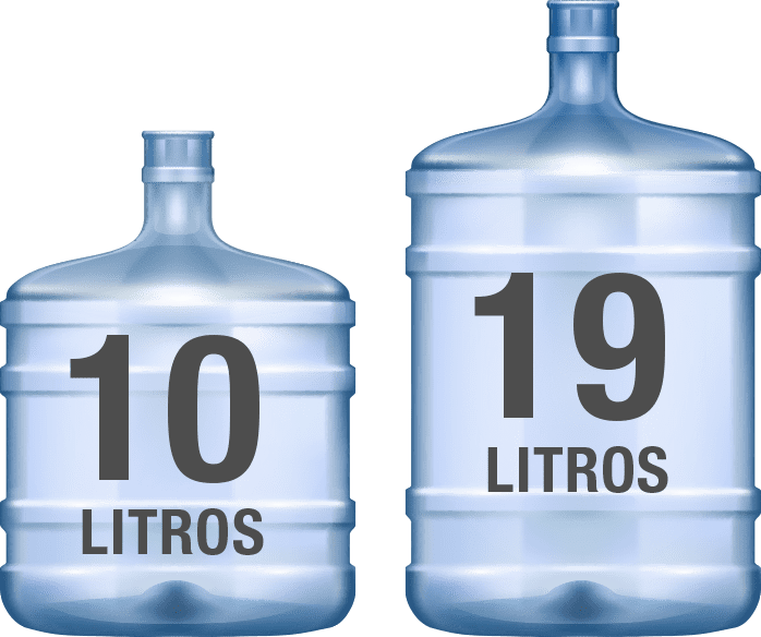 10 y 19 litros